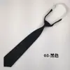 Corbata de Color Puro Rojo Azul Marino para Estudiantes Hombres y Mujeres Uniforme JK Gente Perezosa Suéter Corto Pequeña Decoración Negra Gratis