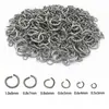 100 Anillas Abiertas de Acero Inoxidable Anillo Único Conectores para Pulseras Colgantes Anillos O Anillas Abiertas Accesorios para Joyería DIY