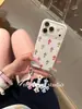 Diseño Cruzado Japonés y Coreano Adecuado para Funda de Teléfono iPhone 17 Pro Max, Funda Portátil Apple 16, 15 Funda Anti-Caídas, 14 Modelo Nuevo, 13