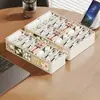 Caja de Almacenamiento para Cables de Datos Divisor de Cajón para Cargador Organizador de Energía para Teléfono Celular Hub Holder para Gestión de Cables de Escritorio de Mesita de Noche
