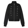 Otoño ajuste retro cremallera nuevo cuello alto ean2026 cárdigan sudadera versátil chaqueta casual cl holgada estilo americano
