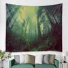 Tecido de Tapeçaria para Pendurar na Parede Amazon Mais Vendido no Exterior Pano de Fundo Estilo Ins Série Floresta Pano Decorativo Tapeçaria Boêmia