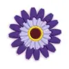 Decorações de tamanco com tema roxo, cogumelos de desenho animado, borboletas, flores, acessórios de sapato DIY, fivelas de sapato de borracha macia em PVC, exclusivamente para vendas transfronteiriças