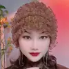 Nuevo Estilo Belleza Gasa Elástica Encaje Tocado para Cubrir Cabello Blanco y Controlar Cabello Suelto, Sombrero en Capas, Moda Hogar Transpirable Sombrero Pequeño