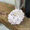 Buquê de Hortênsia Pirulito Simulada de 162 Peças para Decoração de Casamento e Hotel, Adereços para Fotografia de Casamento, Flores Artificiais Vermelho Rosa