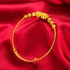 Pulsera valiente de cuentas doradas color arena Moda Versión dorada popular en internet pulsera valiente de cuentas doradas pulsera suministro al por mayor mujeres