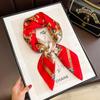 Nuevo Estilo Temperamento Cuadros 70 Pañuelo Cuadrado Pequeño Mujer Primavera y Otoño Verano Pañuelo de Seda Pañuelo Decorativo Pañuelo Perezoso Pañuelo Delgado