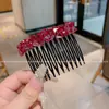 Peine de Alta Gama Brillante con Pedrería Suave y Delicada para Arreglar el Cabello Suelto, Pinza para el Cabello sin Costuras, Accesorio Dulce Simple y Versátil