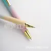 Bolígrafo metálico de colores bolígrafo de bola bolígrafo de negocios color bolígrafo de regalo creativo presionar oficina bolígrafo estilo ins impresión de logo