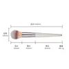 Set de Pinceles de Maquillaje Transfronterizo con Mango de Madera y Cerdas de Fibra, Set Completo para Polvos Faciales, Rubor, Base, Difuminado, Sombras de Ojos, Delineador de Ojos y Pincel para Cejas