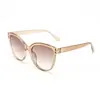 Óculos de Sol Cat-Eye com Armação Redonda para Mulheres, Novos Óculos de Sol Fashion Color-Blocking, Estilo Retrô Europeu e Americano, Óculos de Sol de Alta Qualidade para Homens