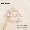 Accesorios para Moños, Cuentas Acrílicas Coloridas Hechas a Mano, Mariposas Pequeñas, Lindos Accesorios con Cuentas, Materiales para Accesorios Hechos a Mano con Cuentas