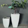 Maceta de Cemento Trapezoidal de Arco Alto Estilo Nórdico Maceta de Pie Maceta Creativa Simple para Jardín Interior Maceta para Plantas Verdes