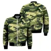 Chaqueta con cremallera Camuflaje Estampado 3D Clásico para Hombre Abrigo de Deportes al Aire Libre Camuflado Chaqueta de Manga Larga Primavera y Otoño Top