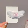 Presilha de Cabelo Fofa com Asas de Pelúcia de Estrela para Mulheres, Presilha Lateral para Franja e Cabelos Soltos da Testa, Grampo de Cabelo Doce e Feminino Tipo Bico de Pato, Acessórios de Cabelo