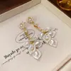 Pendientes de concha de perla barroca Super Fairy para mujer, suaves y largos con borlas, nuevos pendientes de alta gama de nicho.