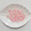 Flores Pequeñas Bicolor con Borde Dorado y Plateado y Brillo Metálico, Brillan en la Oscuridad, Materiales Hechos a Mano para DIY, Pasador de Pelo, Accesorio para el Cabello, Accesorios para Ramilletes