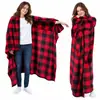 Manta de Manta con Mangas de Otoño/Invierno de Amazon para Dormitorio Hogar Espesa Cálida Manta de Franela Manta de Sofá Manta con Mangas Portátil Siesta