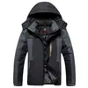 Ropa de Invierno para Exteriores Cortavientos Impermeable Tallas Grandes Traje de Montañismo con Forro de Lana Chaqueta Gruesa Cálida Ropa de Algodón para Hombre Tallas Grandes