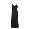 Vestido Midi de Bloques de Color con Textura Elegante de Temperamento para Mujer, Estilo Europeo Transfronterizo, Moda Nueva 2026, Venta al por Mayor 1165138