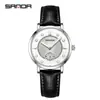Sanda Sanda Nuevo Reloj de Mujer Más Vendido Simple Redondo Resistente al Agua Reloj de Cuarzo Tendencia de Moda Reloj Luminoso