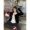 Cardigan de Tricô Azul para Mulheres, Roupa para o Início do Outono, Novo Tricô Coreano Primavera/Outono 2026