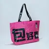 Bolsa de Tote Tejida de PP con Logo Personalizado, Gran Capacidad, Bolsa Llamativa, Bolsa para Viajar al Trabajo, Bolsa de Compras, Bolsa de Regalo Publicitaria para Exposiciones