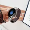 Adecuado para Huawei GT5/3-6Pro y Samsung Watch4/22mm correa de reloj tejida de etiqueta de cuero para senderismo