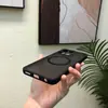 Adequado para Moto g 2025 Capa Magnética para Celular, Fosca Transparente Power 2025 Capa Protetora Anti-Queda de Cobertura Total