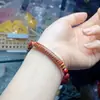 Pulsera de Tubo Curvo con Sutra del Corazón y Arena de Cristal de Contenido Medio, Pulsera Sencilla, Versátil, de Moda y Exquisita para Mujer, Suministro para Transmisiones en Vivo