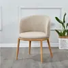 Juego de mesa y sillas de comedor de imitación de madera maciza nórdica, mesa redonda creativa de ocio minimalista moderna para apartamentos pequeños, sillas para cafetería
