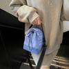 Bolso Bandolera de Marca de Moda para Hombre y Mujer Deportes al Aire Libre Niños Cordón Cinturón Combinación de Colores Estilo Coreano Mochila Pequeña de Cubo de un Solo Hombro