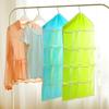 16 compartimentos roupas meias roupas íntimas armazenamento pendurar saco guarda-roupa pequenas coisas armazenamento parede porta traseira bolso saco de classificação