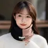 Polaina de Cuello Cortavientos de Invierno para Ciclismo al Aire Libre, Calentador de Cuello Térmico Antihielo, Polaina de Cuello Gruesa de Doble Cara de Forro Polar a Prueba de Frío