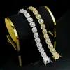 Pulseira Estilo Ci Cheng Amor Reverso Doce de Rocha de Luxo Leve Hip-Hop Ins Masculina Cubo de Açúcar Diamantado Completo de Alta Qualidade