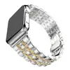 Adecuado para Apple AppleWatch reloj S8 siete eslabones hebilla de mariposa de acero inoxidable correa metálica iWatch se S9