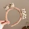 Diadema de felpa de dibujos animados linda, unisex, para otoño e invierno, impermeable y antideslizante, adecuada para lavarse la cara, nuevo estilo 2026 accesorio para el cabello