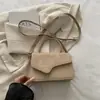 Bolsa de Moda Nueva Otoño 2026 Casual Tendencia Versátil Patchwork Retro Bolso de Mano Cruzado Pequeño Cuadrado para Mujer