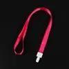 Hebilla de una pieza Cordón Engrosado Venta al por mayor Cordón para Insignia de Identificación Marca 25 Piezas/Paquete Cuerda para Colgar en el Cuello de la Tarjeta de Identificación de Empleado