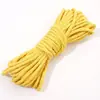 Corda de Poliéster-Algodão Monocromática 4mm Corda Trançada Artesanato DIY para Joias Pingente de Corda de Algodão Artesanato de Tecelagem Chaveiro 48 Cores