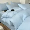 Juego de Cama de Cuatro Piezas Grado A para Maternidad y Bebé, Algodón Puro, Adecuado para Dormir Directamente sobre la Piel, Sábana Bajera y Funda de Edredón Cationizadas Engrosadas, Sábana Bajera para Dormitorio, Juego de Tres o Cuatro Piezas