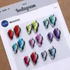Decoraciones Mixtas para Uñas Coloridas de Moda Mariposa de Medio Ala 3D Iridiscente Personalizada DIY Dibujos Animados Decoraciones para Uñas