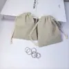 Bolsa de lino con cordón cifrada, Bolsa de tela para empaque de regalo de Festival de Medio Otoño, Bolsa de almacenamiento duradera con cordón, Popular bolsa de joyería de algodón y lino