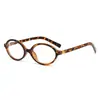 Gafas Planas Ovaladas Versión Coreana 2025, Ultraligeras, Anti-Luz Azul, Gafas de Celebridad de Internet a la Moda, Estilo Nerd, Cara Lisa, Gafas Planas Retro
