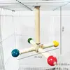 Novo Modelo de Brinquedo de Autoentretenimento para Calopsita, Agapórnis e Periquito com Rolamentos, Brinquedo para Papagaio, Poleiro Giratório de Catavento para Papagaio