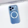 Funda para iPhone 18 Pro Max Compatible con Airbag Magnética Transparente Mate Apple 17 Pro Max con Soporte Giratorio