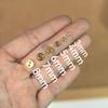 Acessórios decorativos para vestuário DIY feitos à mão 3-5 mm botões de metal galvanizados BJD Mini casaco de boneca costurado à mão com fivela redonda