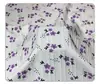 Tecido Estampado Risca Ondulada, Poliéster com Estampa Floral Pequena para Roupas Femininas, Pijamas, Camisas, Vestidos, Tecido com Estampa de Flor Única