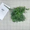 Ramo de Planta Verde Artificial con Hierba de Dinero, Flores Falsas, Flores de Plástico, Decoración Suave, Guía de Camino para Hotel, Arreglo Floral, Accesorios para Sesión de Fotos en Estudio