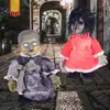 Brinquedo Eletrônico de Terror de Halloween Boneco Fantasma que Anda para Bares, Festas KTV, Ativado por Som, Sensorial, Brilhante e Sonoro